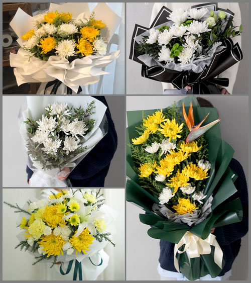 湖南永州祁阳县观音滩镇白竹村白事花束代送